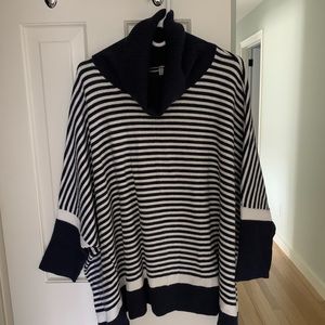 Southern Tide Womens Striped Turtleneck Sweater